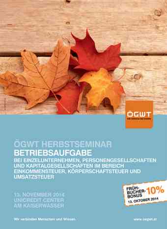 ÖGSW Herbstseminar