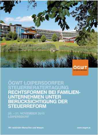 ÖGSW Loipersdorfer Steuerberatertagung